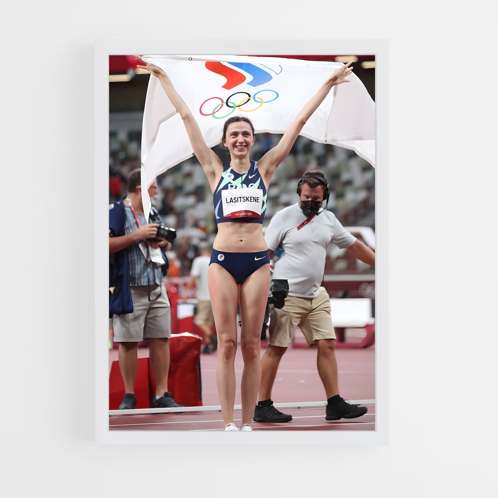 Poster Héroïne en Maillot – affiche Athlétisme (vue 3)
